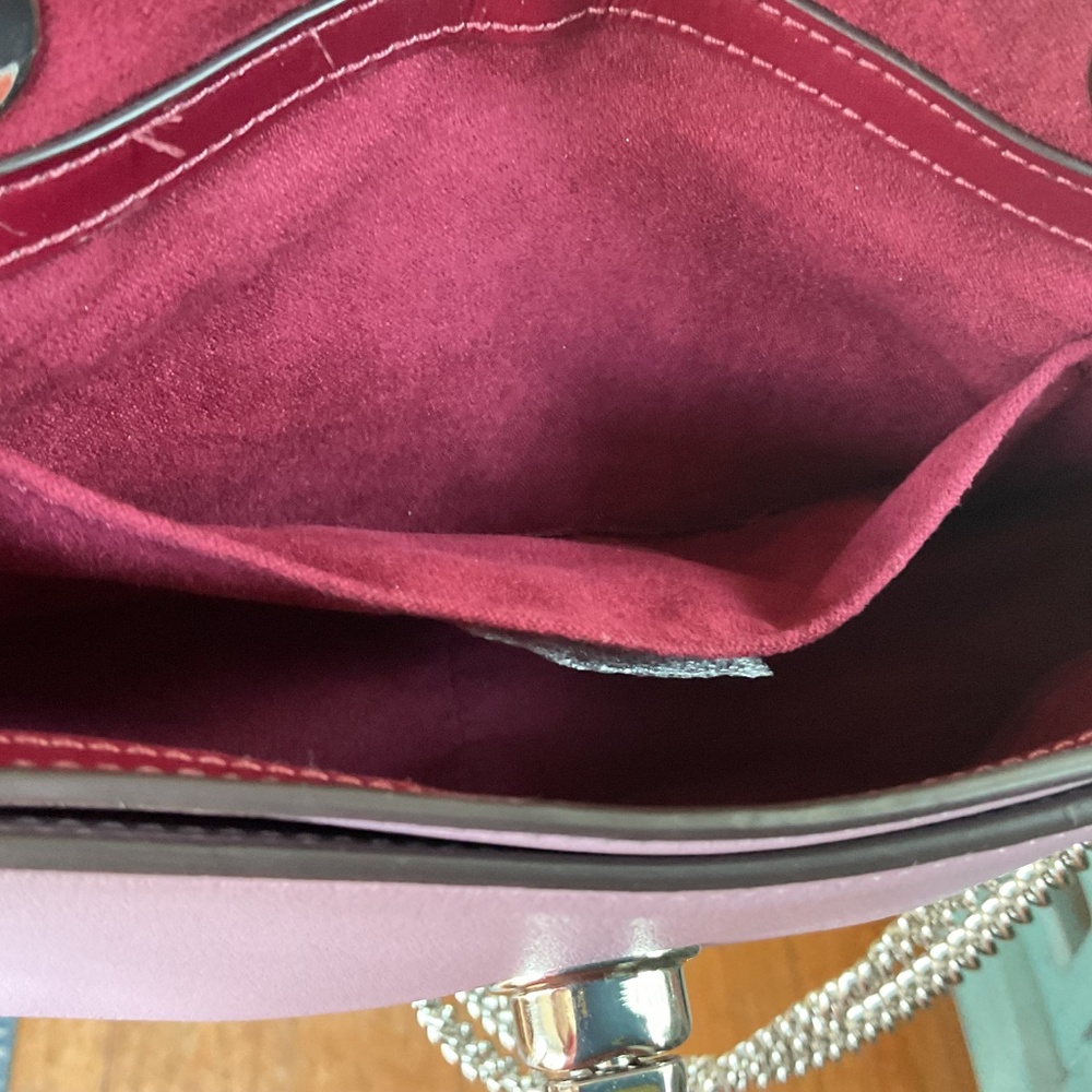 Coach Purple Leather Mini Cassidy Handbag “Like New” - Picture 15 of 16